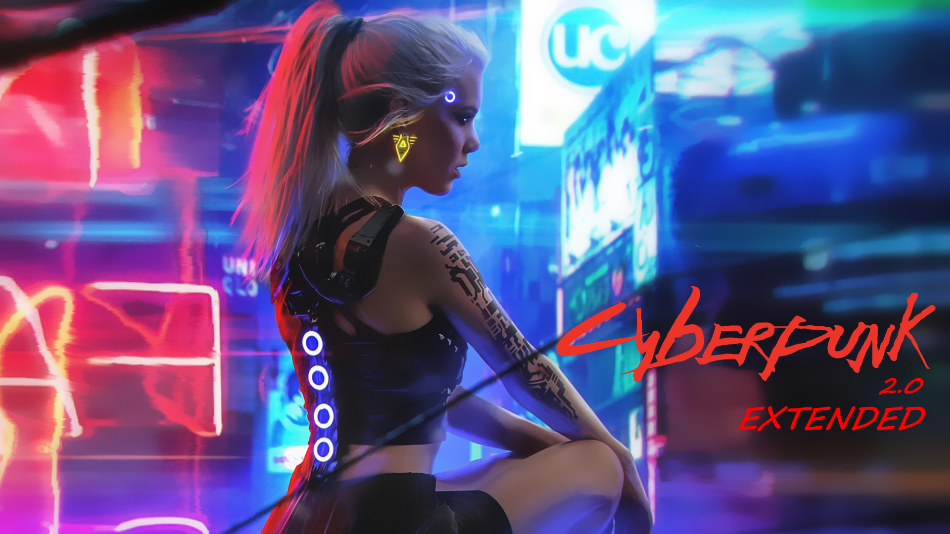 Cyberpunk 2077 gameplay showing Night City environment and character interface