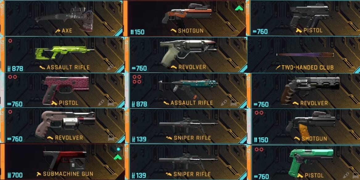 Iconic weapon vendor location in Dogtown stadium
