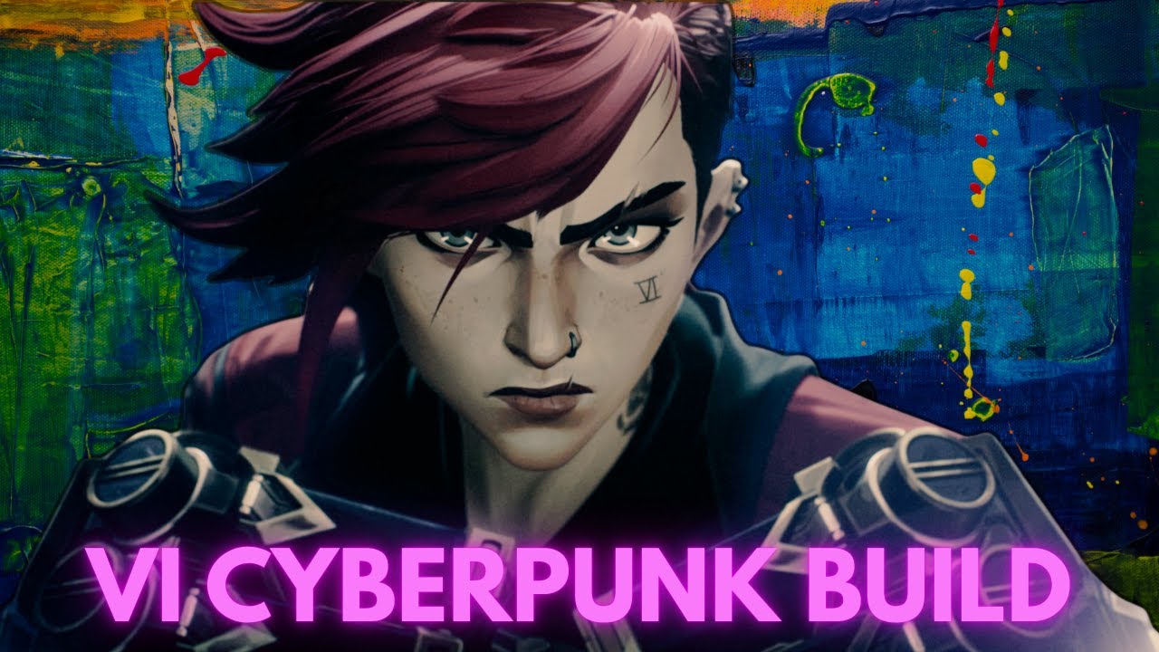 Vi Arcane inspired character in Cyberpunk 2077 with Gorilla Arms