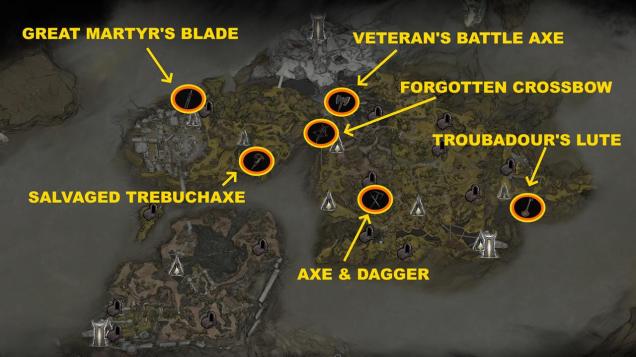 Mortal Shell 2 Upgrade Menu and Sidearm Locations