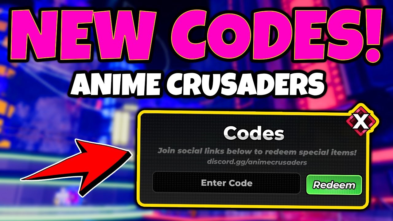 Anime Crusaders codes for gems and jewels in Roblox lobby