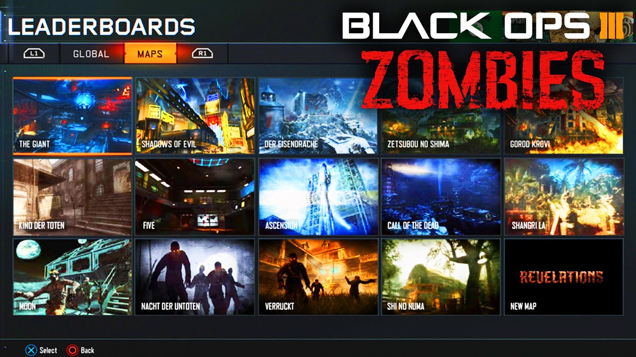 Revelations map loading screen showing a mashup of classic locations