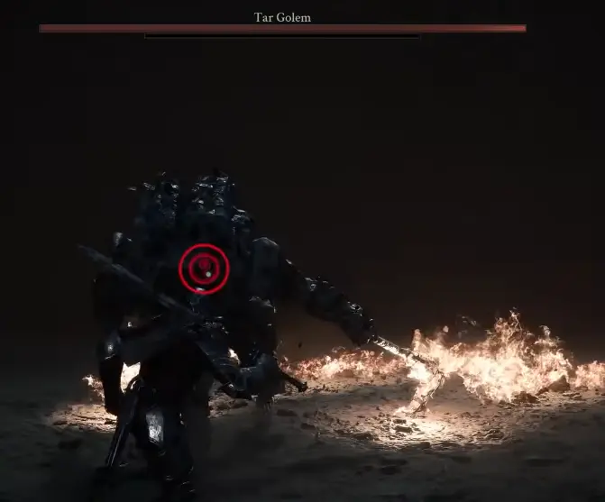 Mortal Shell 2 Tar Golem boss fight in the tutorial arena