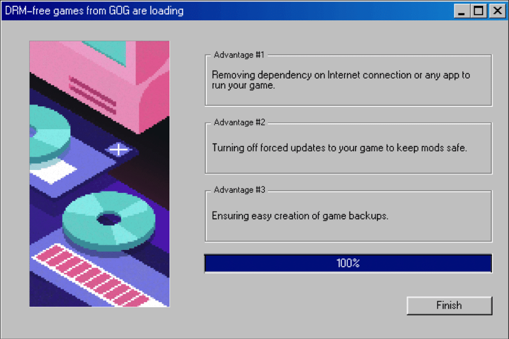 Conceptual illustration of DRM impact on gaming ownership