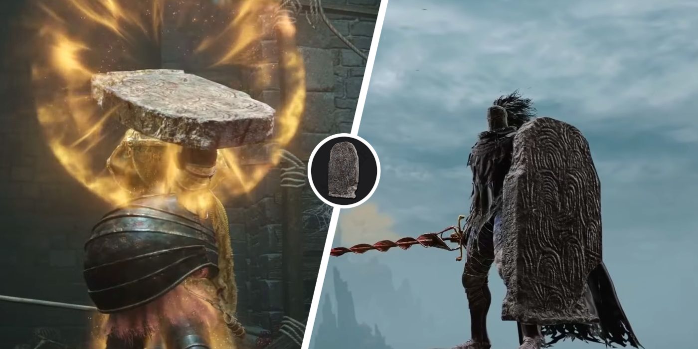 Player character descending the gravestones in the Frenzied Flame Proscription