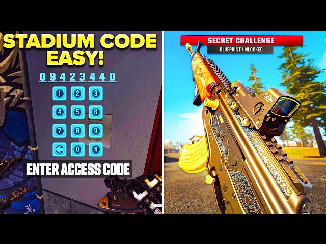 Warzone Stadium Keypad and Blueprint Reward