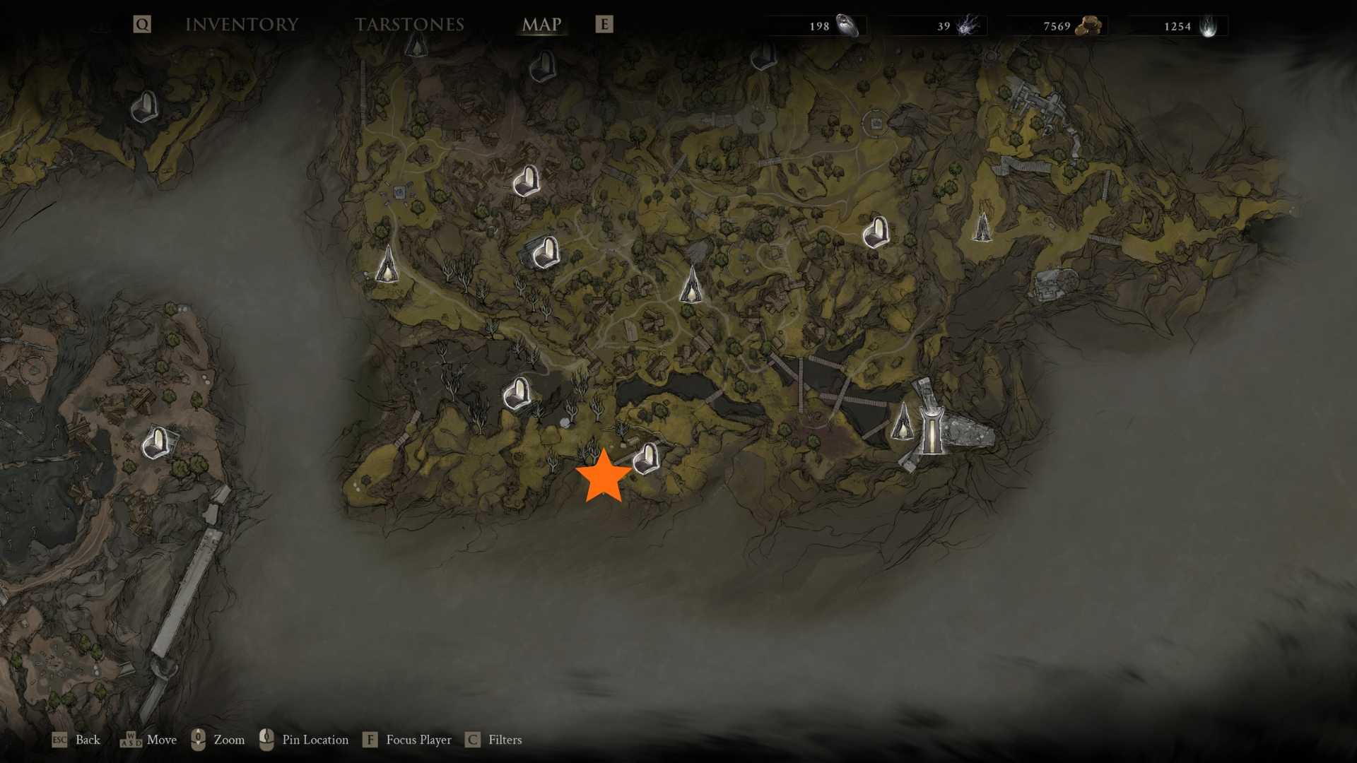 The first-person puzzle area in the Shrine of Sorrows