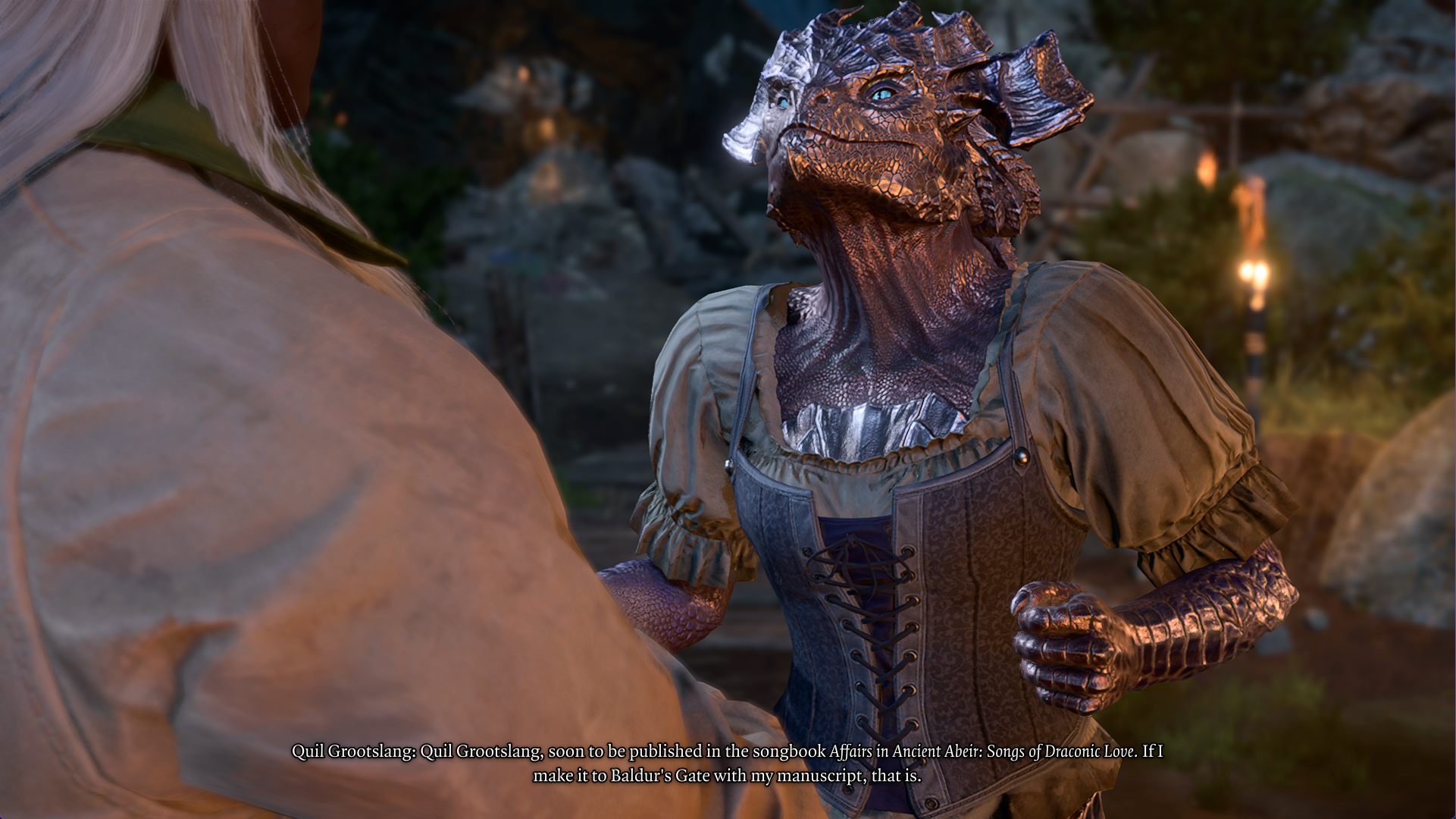 In-game screenshot of a lore-accurate Dwarf NPC from Realms Restored