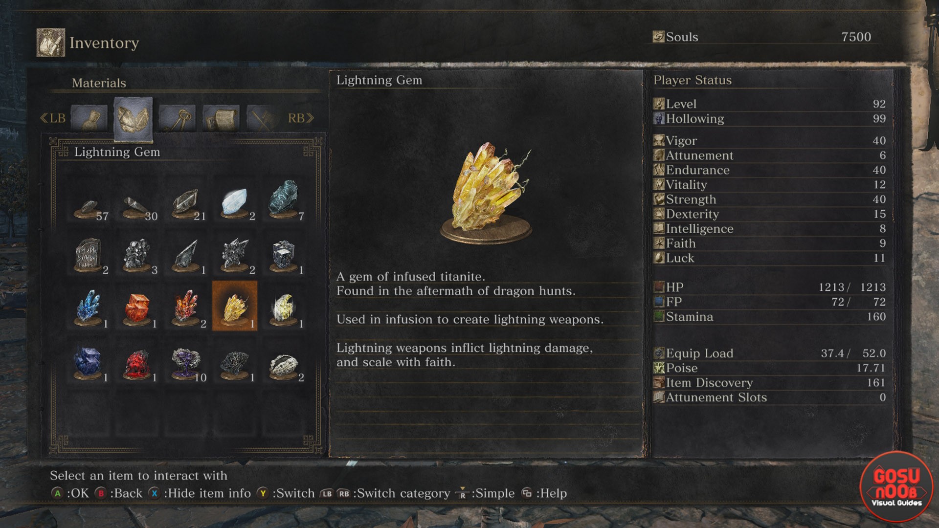 Map showing infusion gem and coal locations in Dark Souls 3