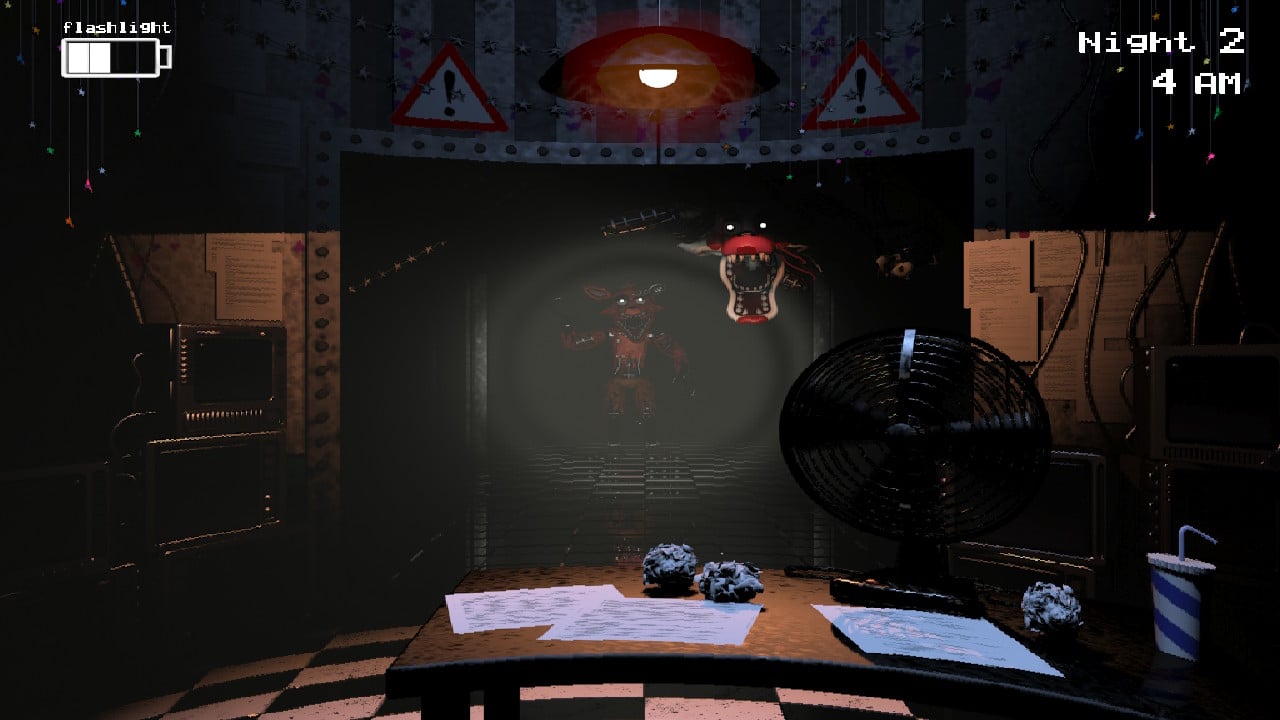 Toy Bonnie from Five Nights at Freddy's 2 in the office