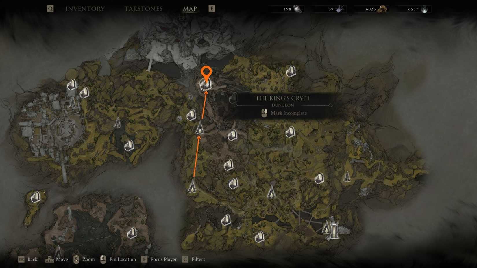 Location of the Veteran's Battle Axe in Mortal Shell 2 King's Crypt
