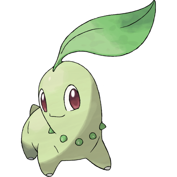 The Chikorita evolution line representing Johto starters