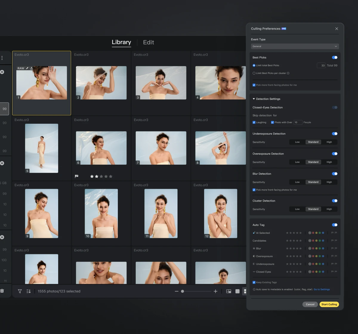 AI photo editor workflow showing inpainting and masking process