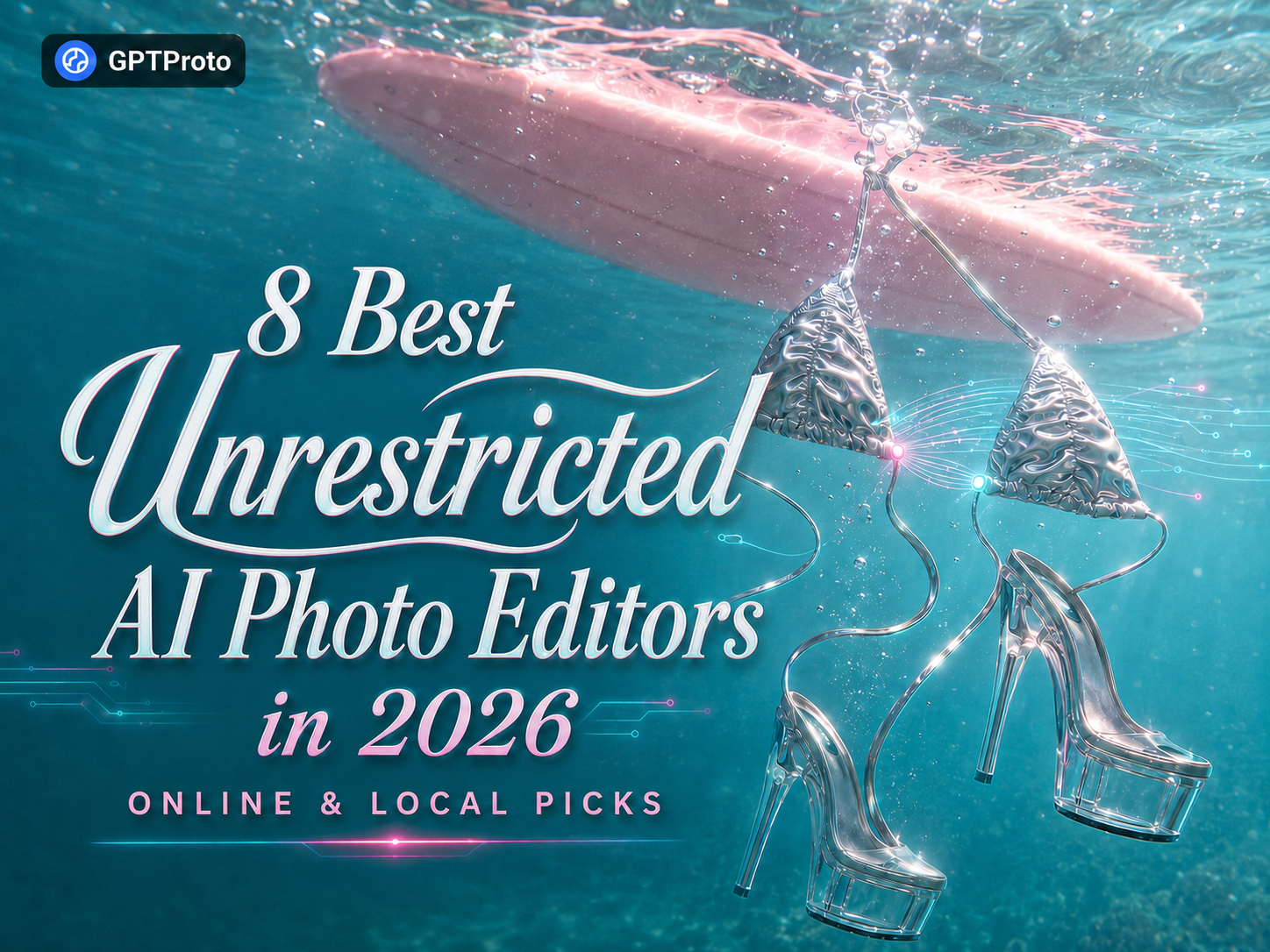 Comparison of unrestricted AI photo editors showing interface and output quality