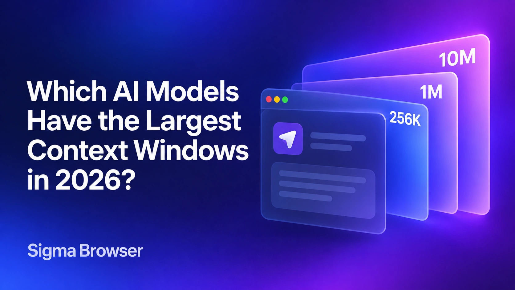 Comparison chart of AI context windows in 2026 showing GPT-6, Claude Fable, and Llama 4 Scout