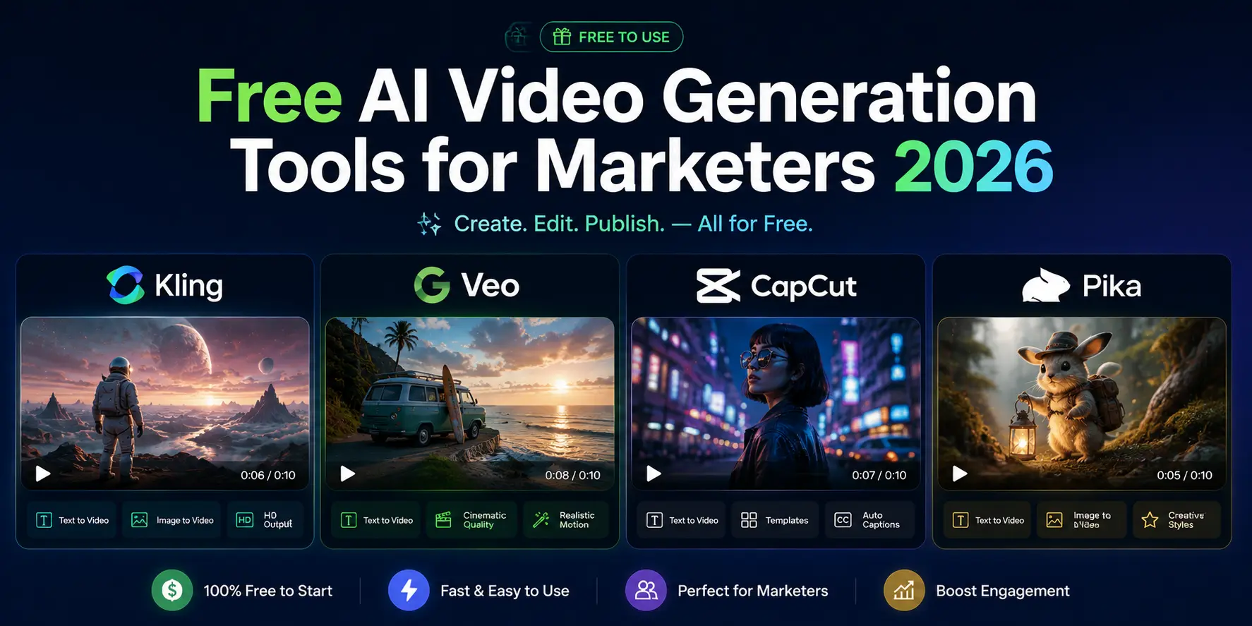A marketer using a tablet to generate AI video content for a campaign