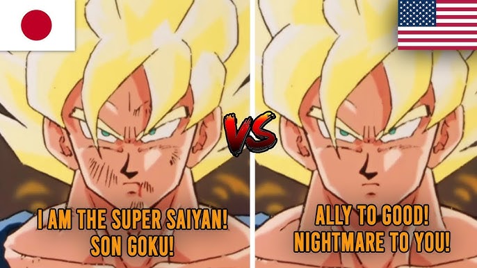 Sub vs Dub comparison graphic showing anime characters and text