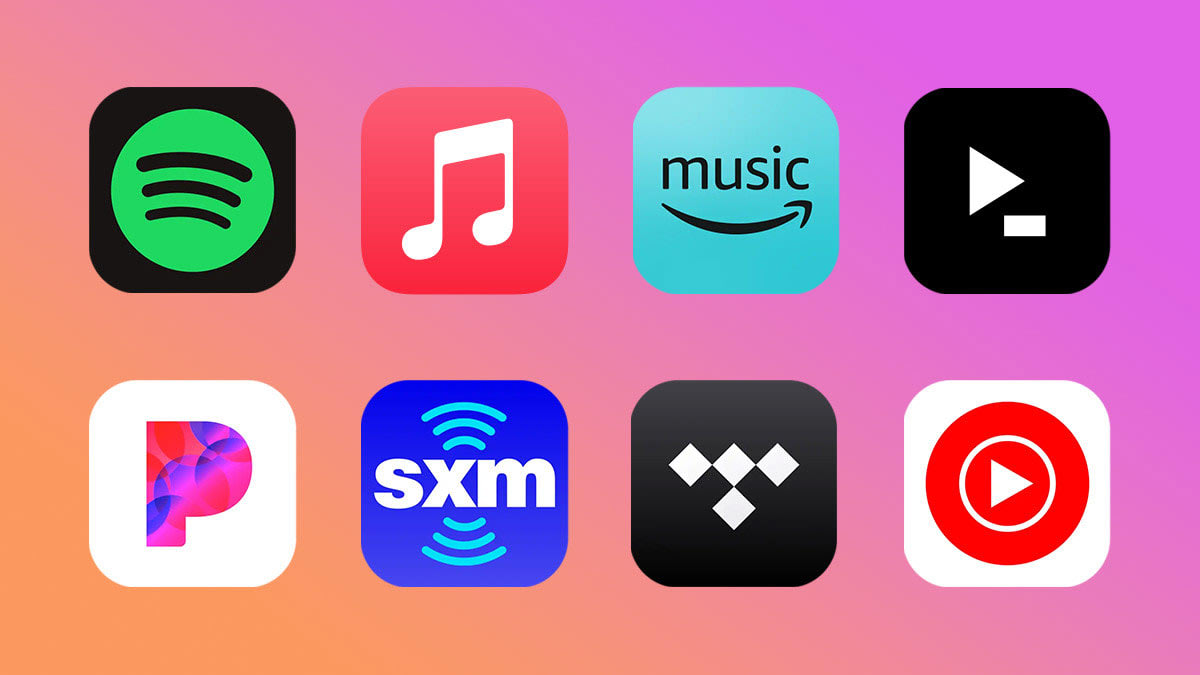 A person using a mobile device for online music streaming in a modern home setting