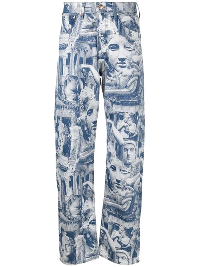 Lee x Aries Denim Sculpture Rider Jeans in Blue