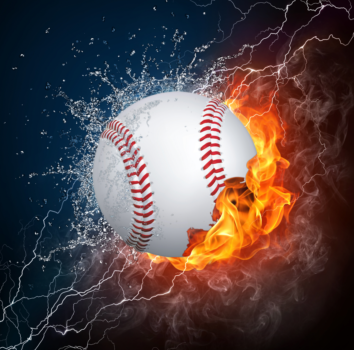 Custom baseball wall mural showing a stadium view