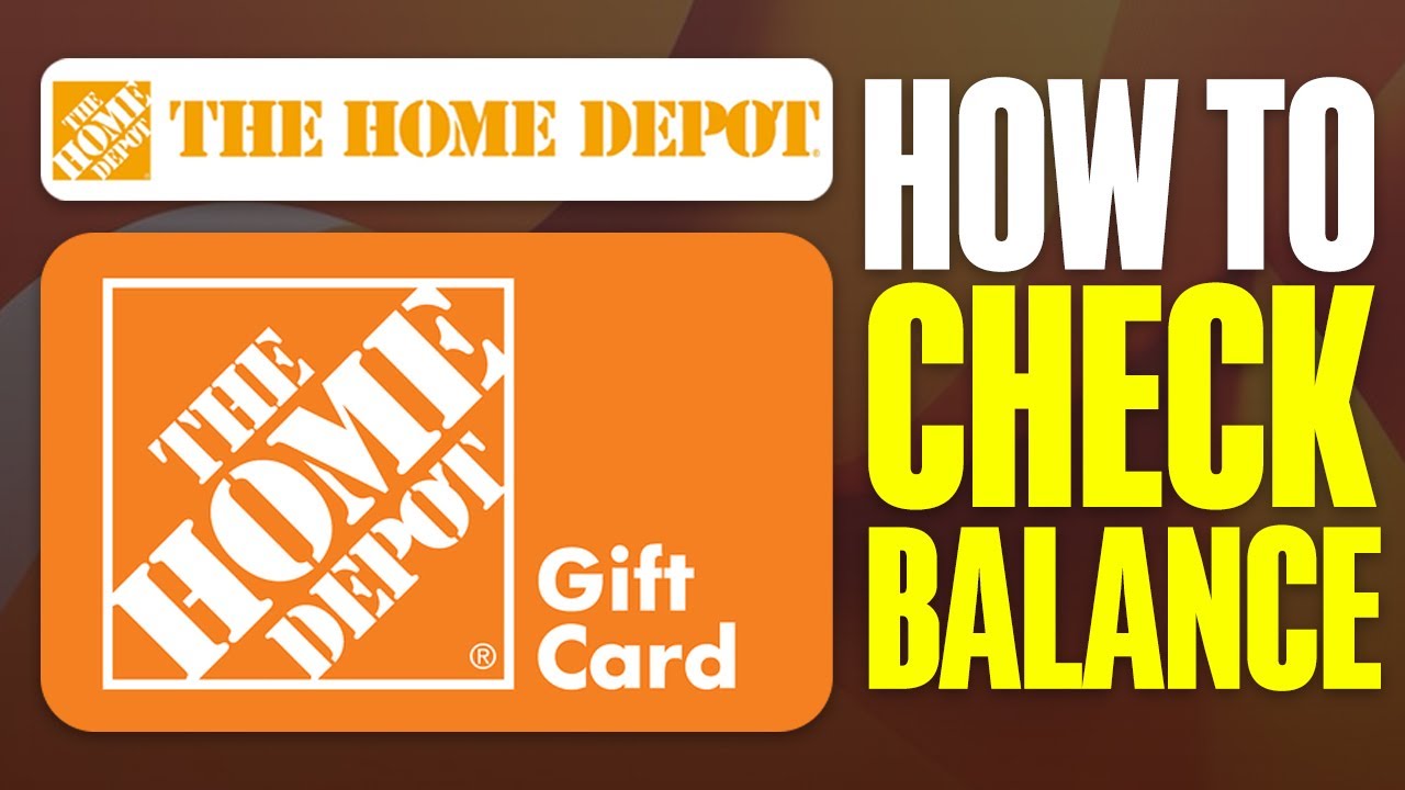 Video thumbnail showing how to check Home Depot gift card balance