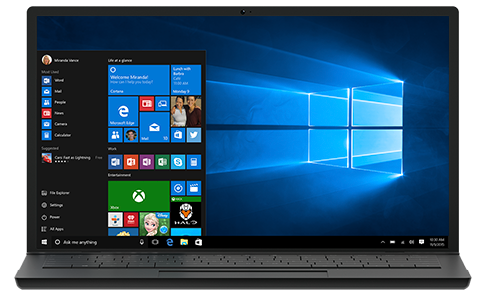 Windows 10 laptop showing the desktop environment