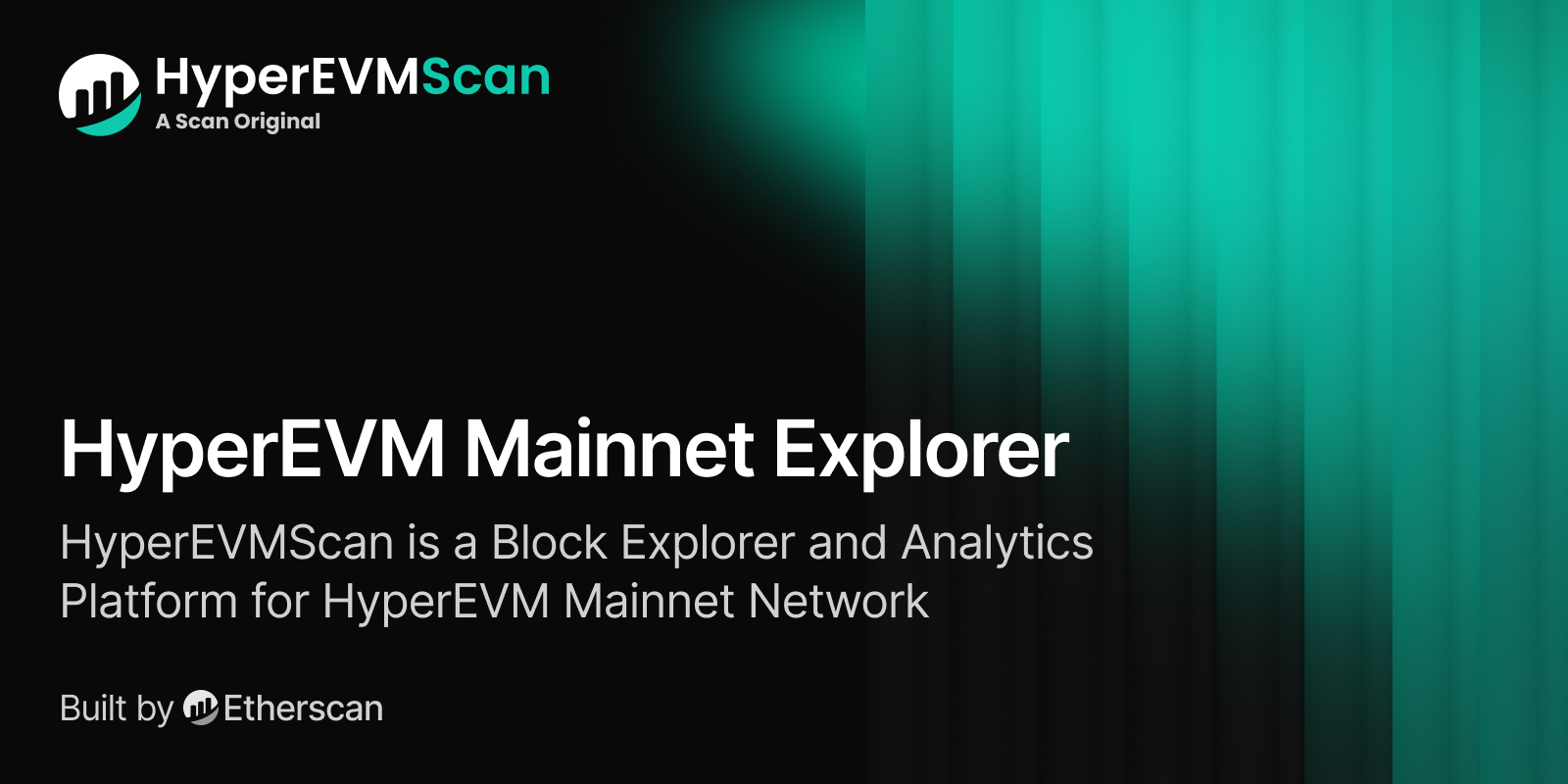 HyperEVMScan block explorer interface showing transaction history and block data