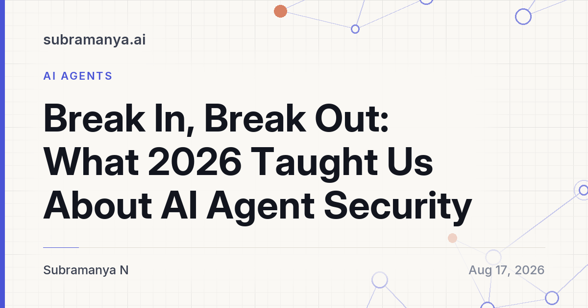 AI agent security break-in vs break-out visualization