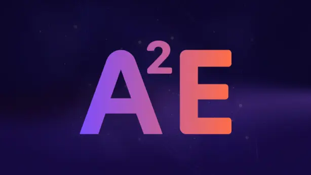 A2E AI brand assets and video generation dashboard interface