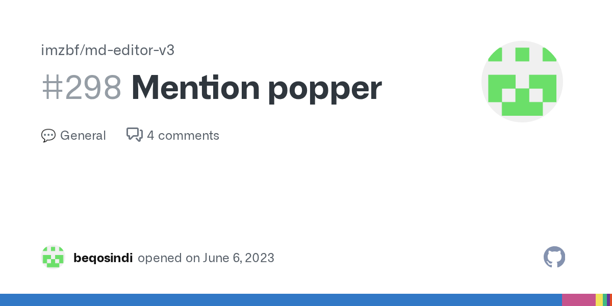 md-editor-v3 toolbar customization and mention popper