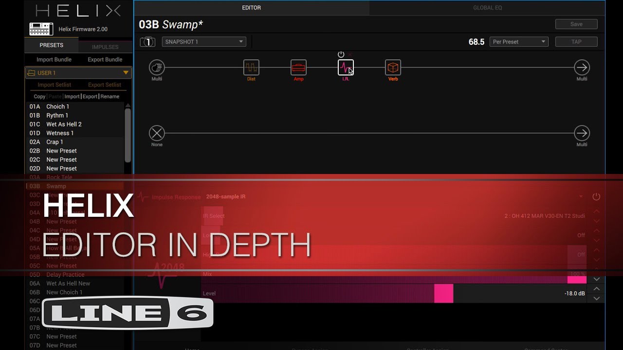 HX Edit firmware update screen