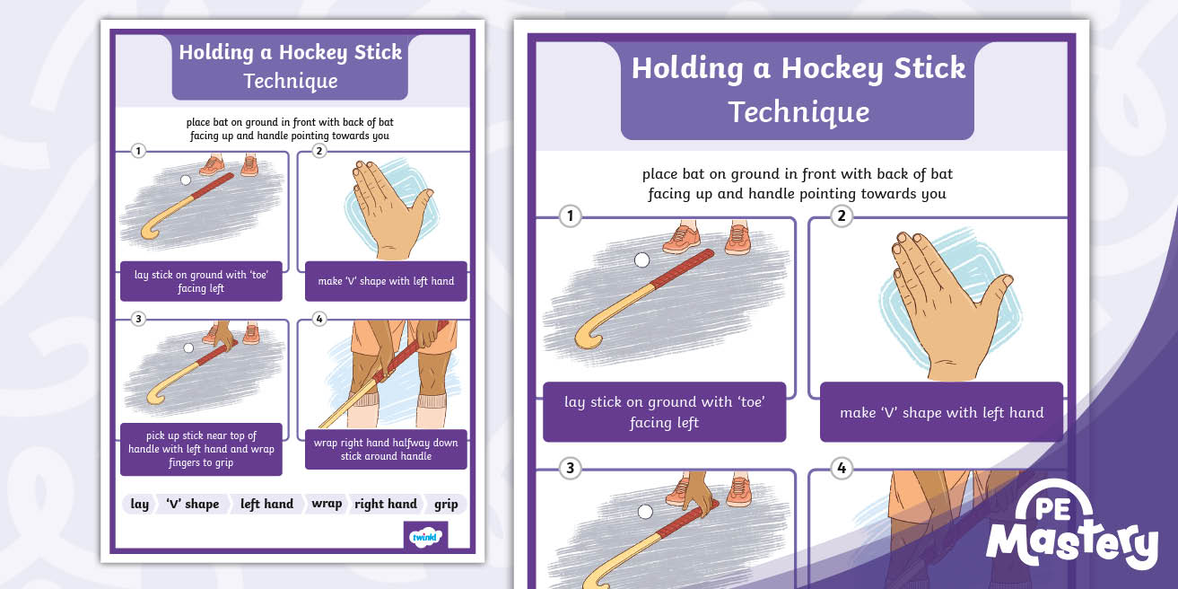 Hockey stick grip poster for TK sticks