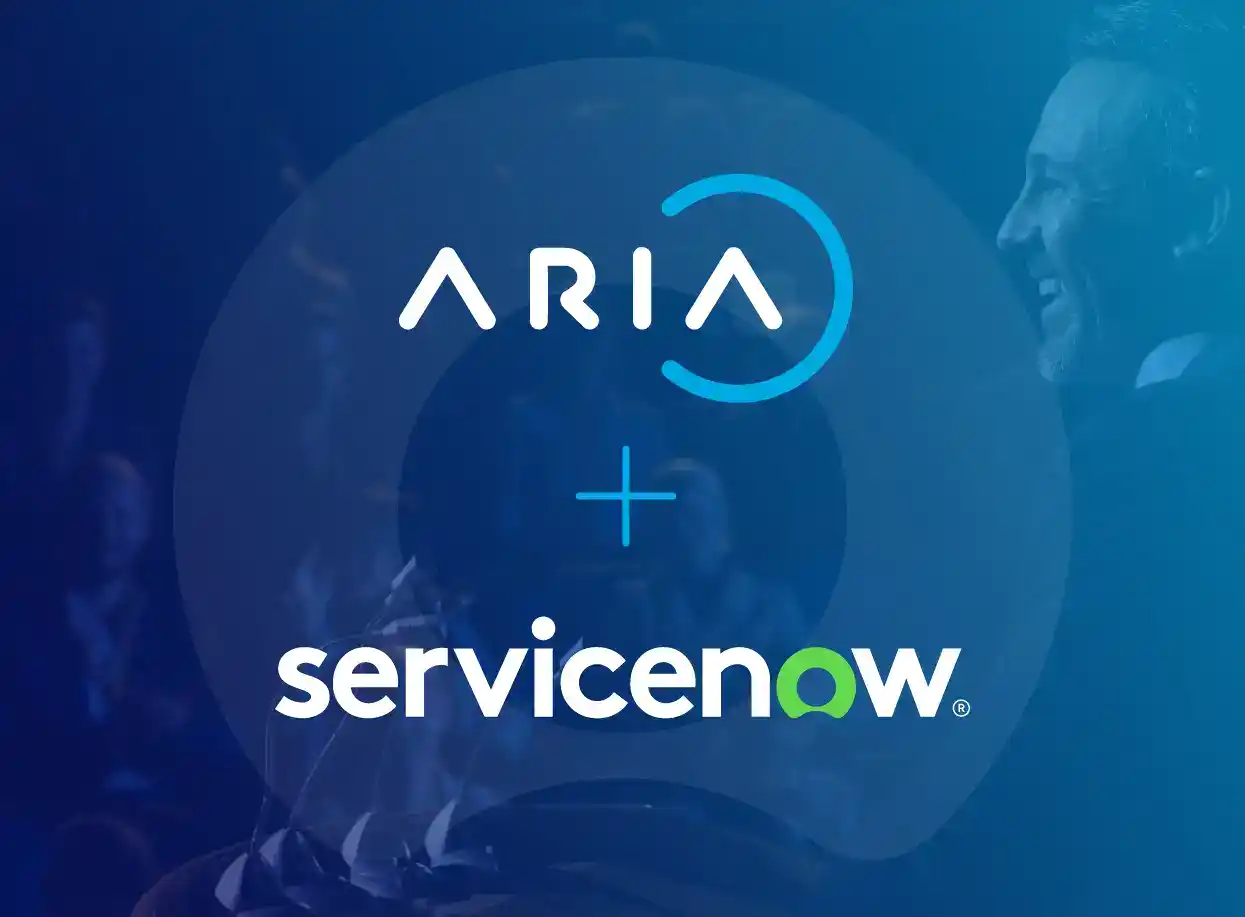 Aria Systems and ServiceNow integration architecture diagram