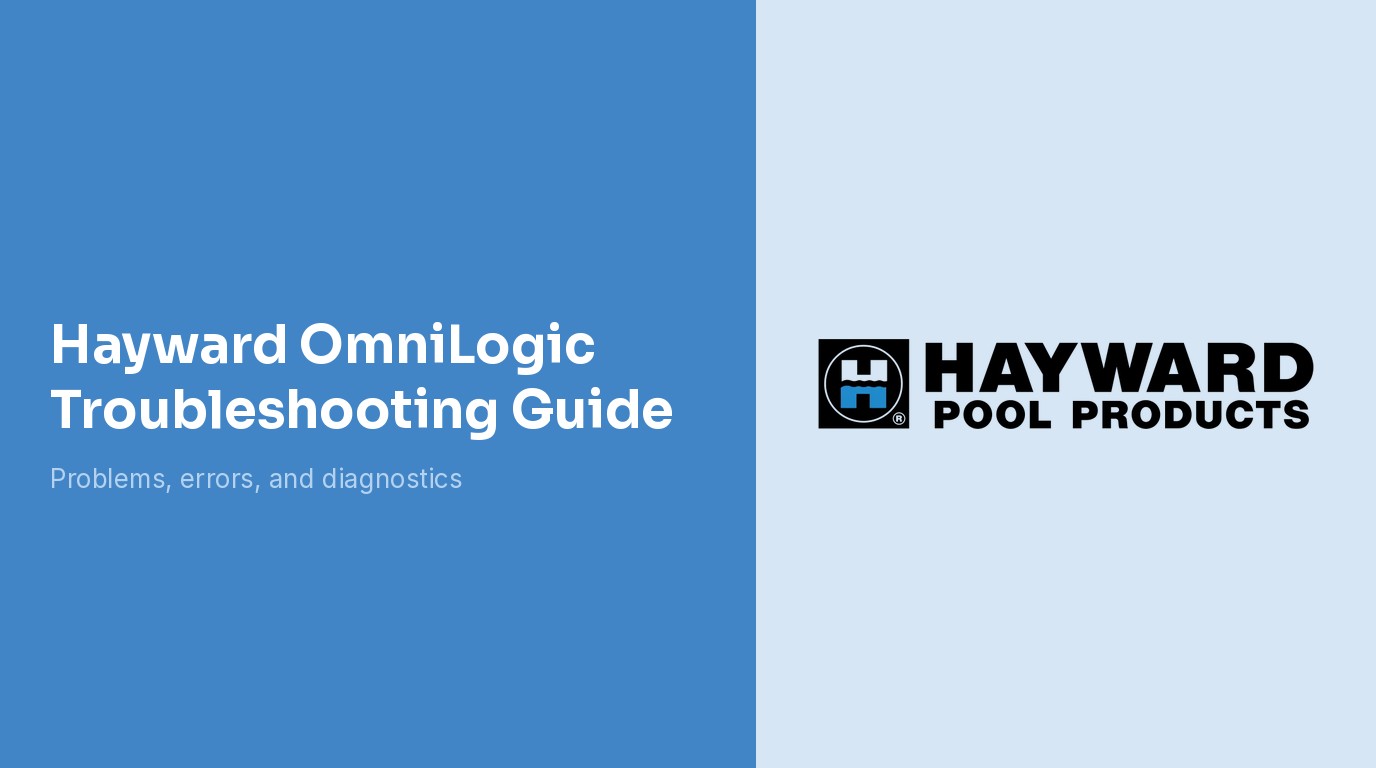 Hayward OmniLogic Troubleshooting Guide Banner