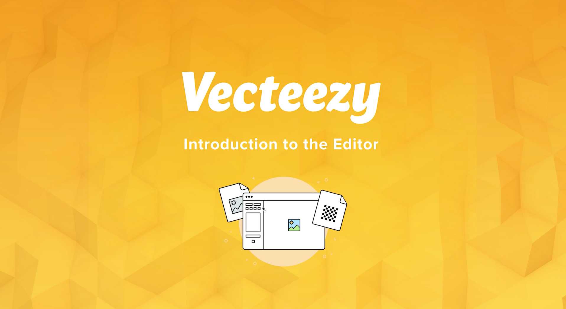 Overview of the Vecteezy Editor interface showing vector editing tools