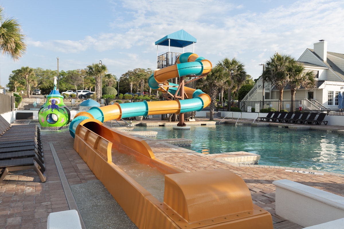 Pirate's Plunge waterslide at Caribbean Resort Myrtle Beach