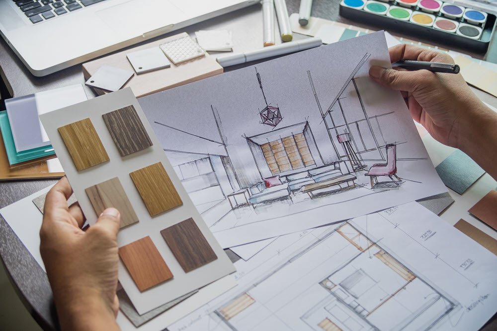 Modern interior design studio at a top-rated school