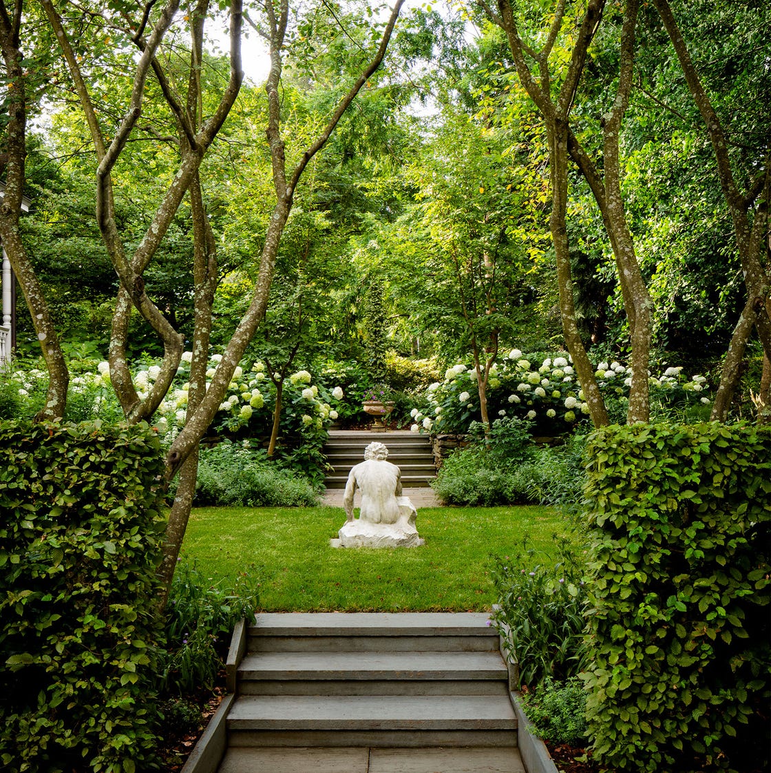 Modern home integrated with native nature designs landscaping