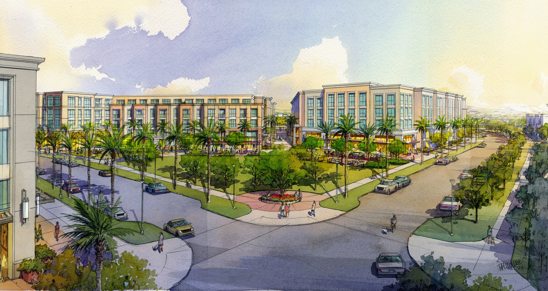 Rendering of The Landing residential development in Tustin Legacy