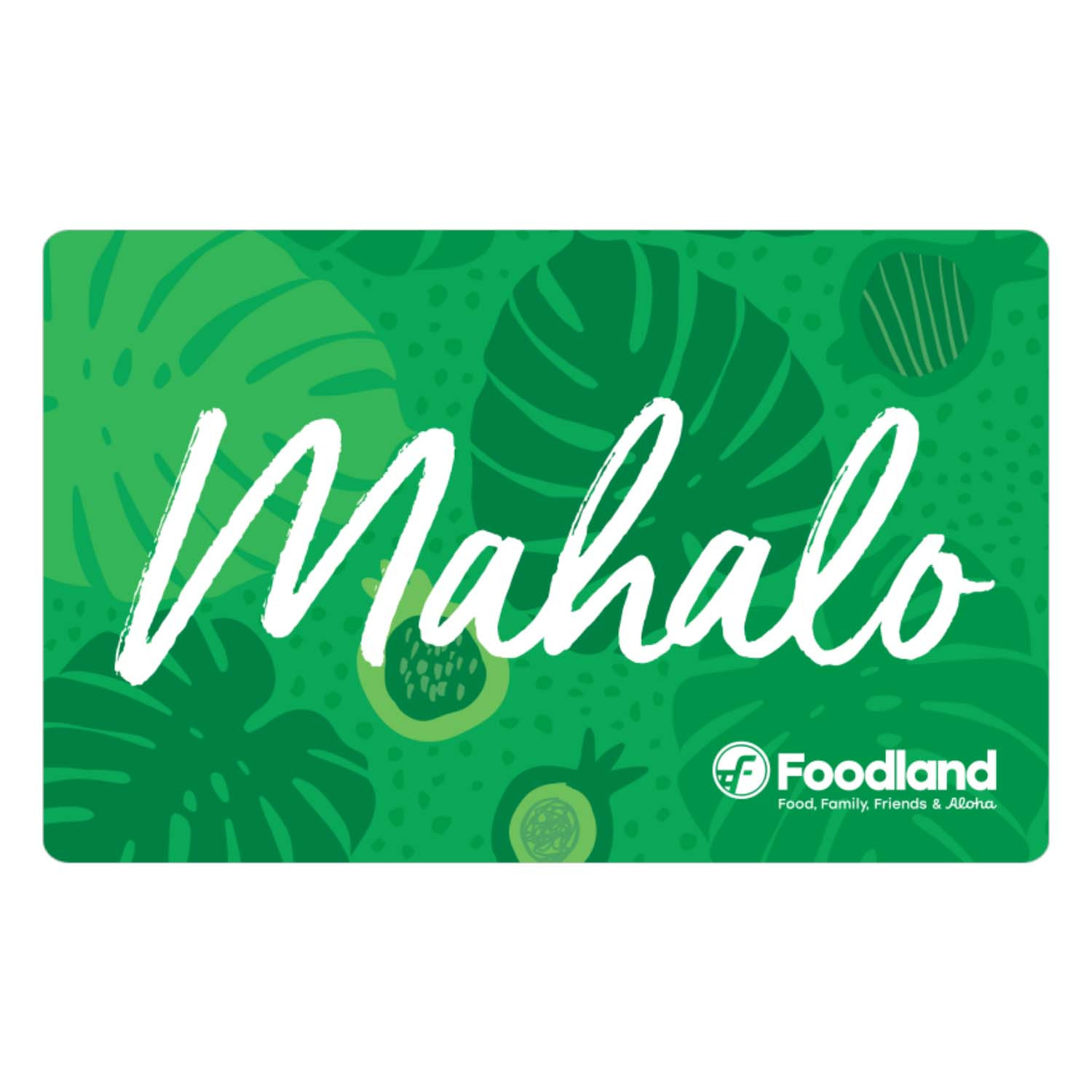 Foodland Mahalo Gift Card design