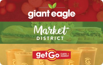 Digital representation of a Giant Eagle eGift card