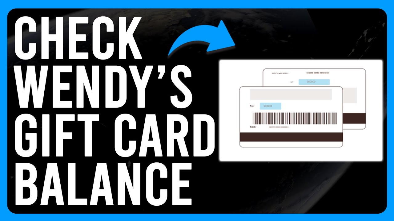 Step-by-step guide to checking Wendy's gift card balance online