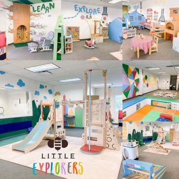 Little Explorers indoor play area with sensory activities