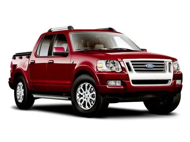 Interior of a 2008 Ford Explorer Sport Trac XLT