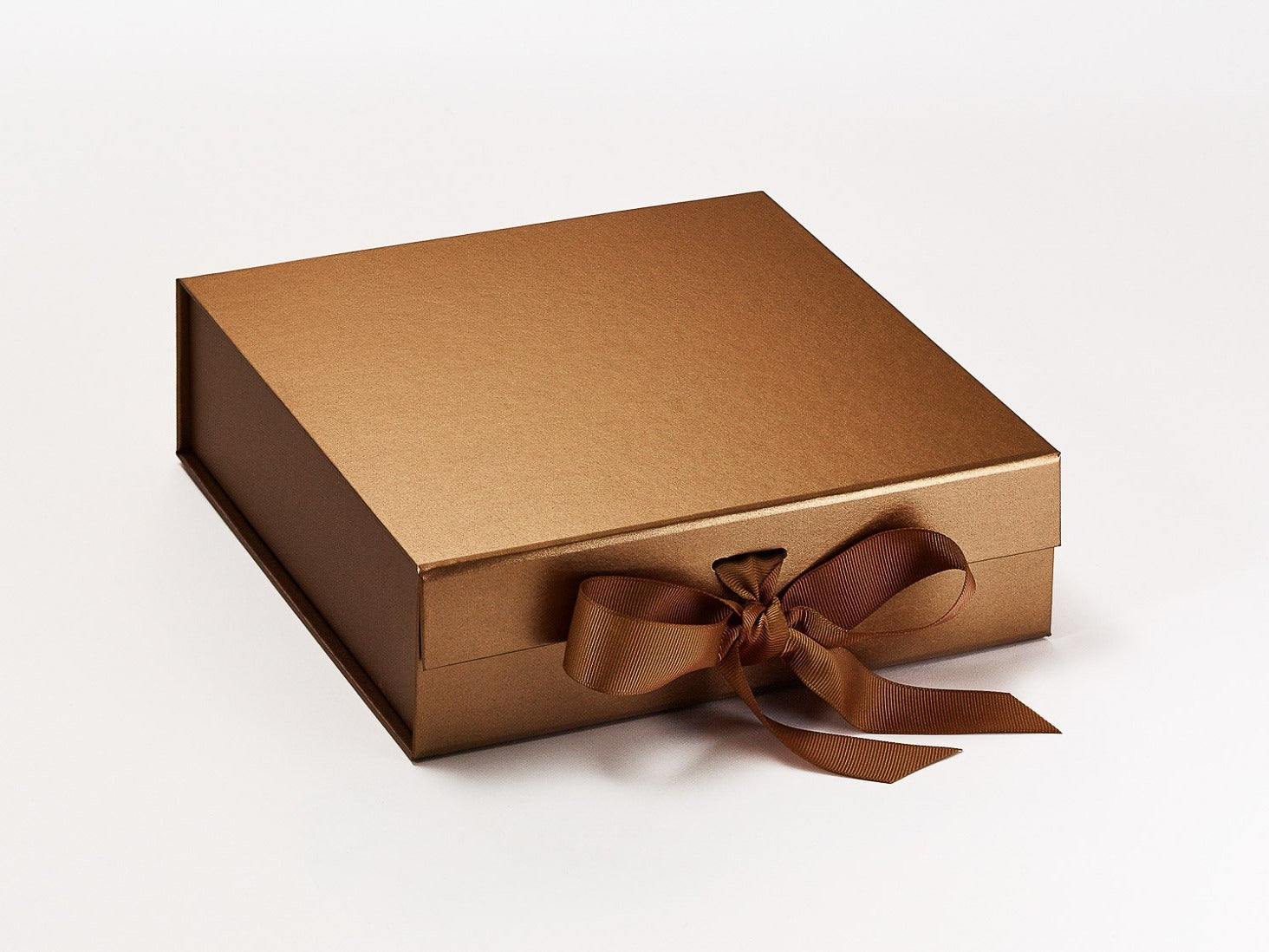 Copper luxury folding magnetic gift box with a premium finish