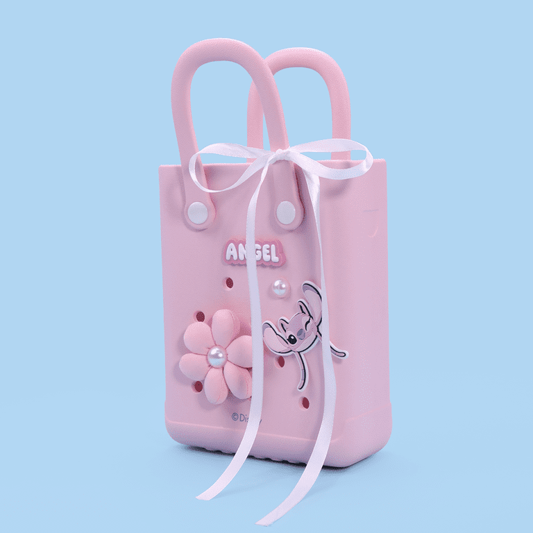Miniso Disney pink waterproof EVA beach tote bag for travel